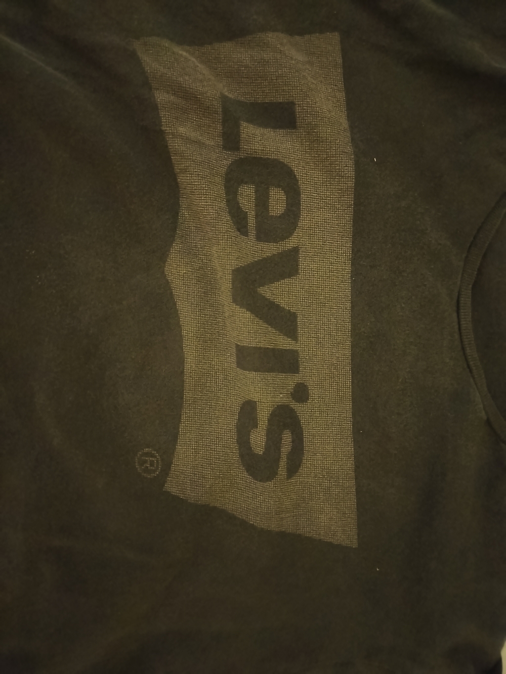 Levi's Black Tee with Gray Logo